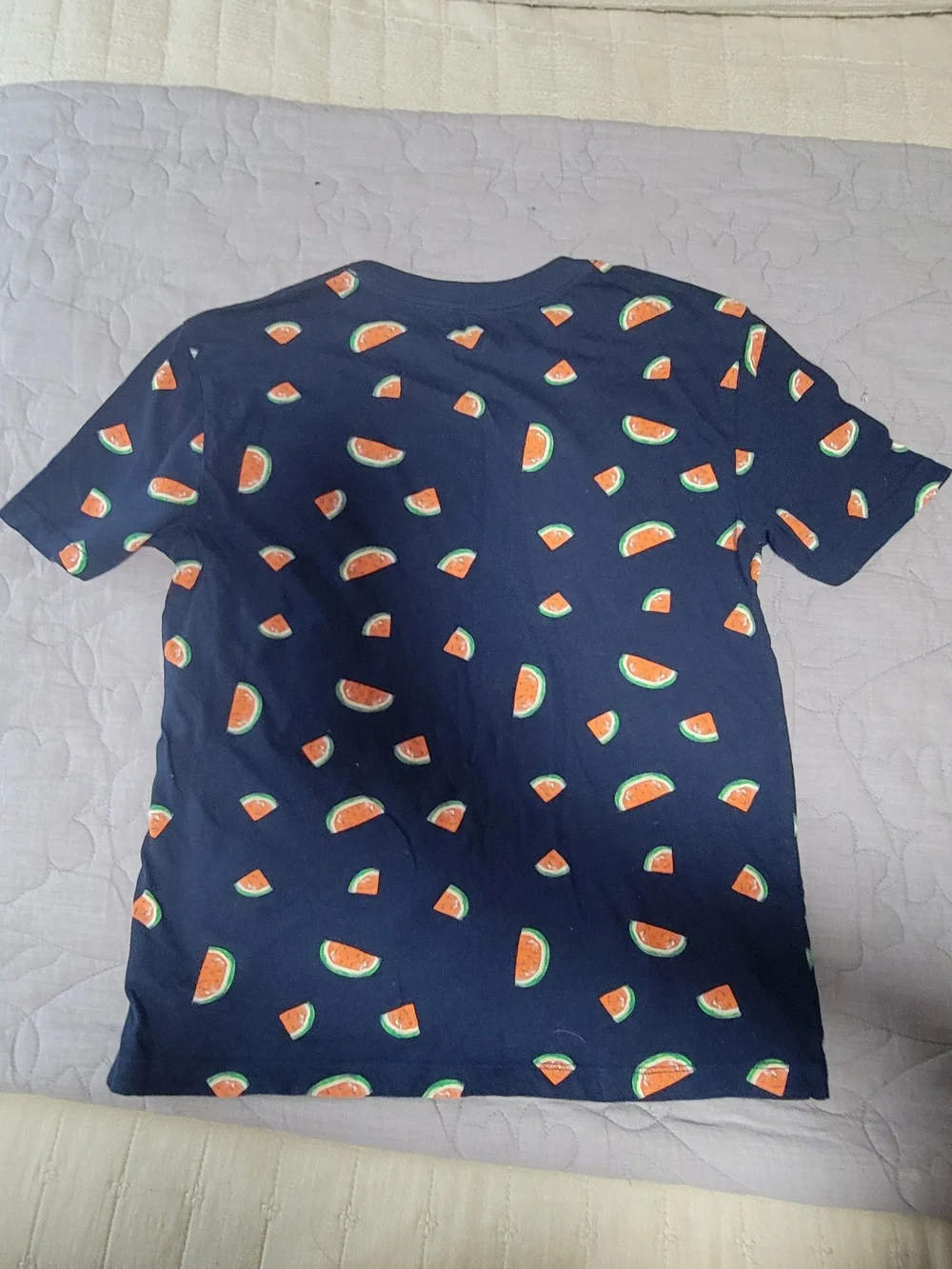 Old Navy Navy Blue Watermelon Print Short Sleeve Tee